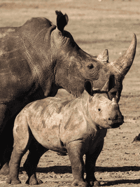 White rhinoceros